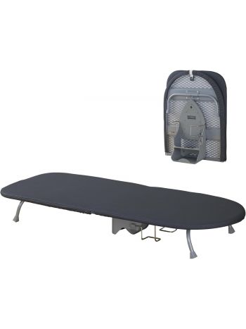 Klein Klappbar Tischbügelbrett, Kompaktes Mini bügeltisch, Klappbares Bügelbrett, Mini Ironing Board mit Bügelständer, Mini Bügelbrett Tisch mit Schwarz Bügelbrett-Abdeckung, 89cm x 33cm